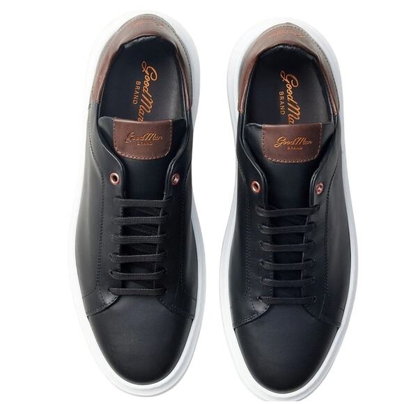 The Good Man Sneakers Legend London Nappa Leather Black Dark Vachetta 11.5 NIB - Picture 4 of 7